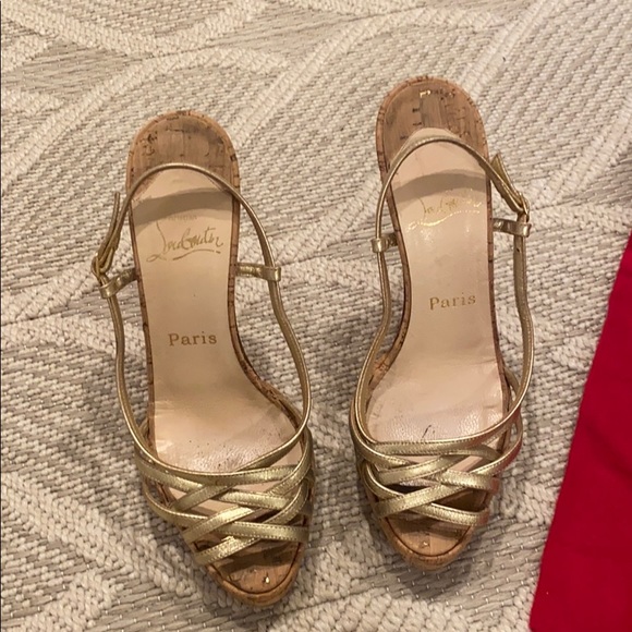 Christian loubouton cork heel - Picture 2 of 10